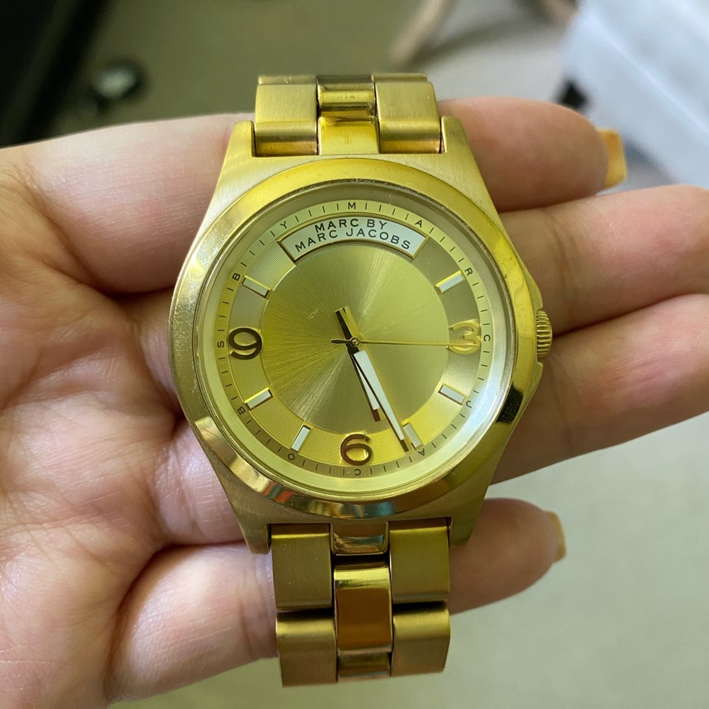 Marc by Marc Jacobs gold watch